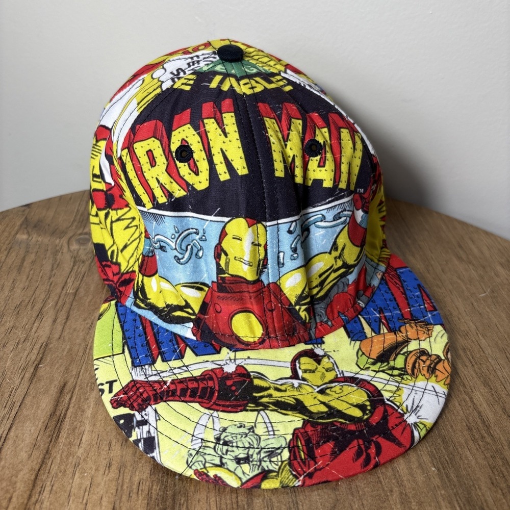 Marvel Comics Bioworld Iron Men's Graphic Cap Baseball Hat‎  Large/XL 14+ Adult
